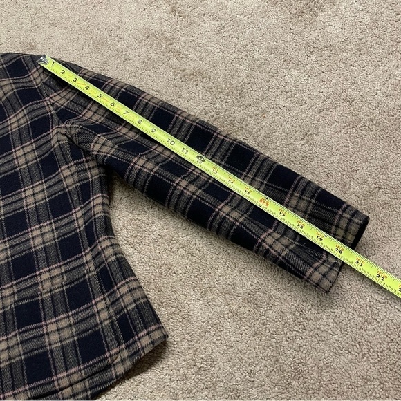 Max Mara Weekend | Plaid Reversible Wool Jacket Navy - Picture 13 of 14